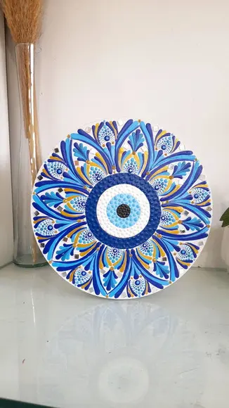 Mandala Olho Grego 20 cm