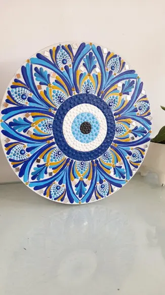 Mandala Olho Grego 20 cm