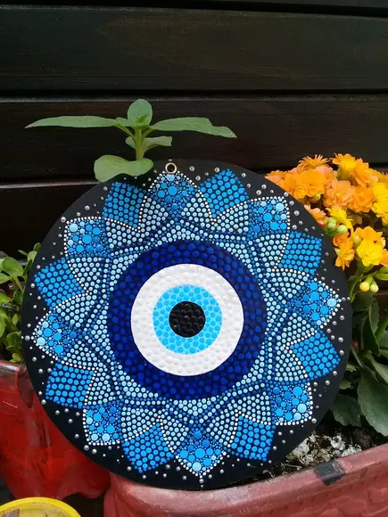 Mandala Olho Grego 20cm