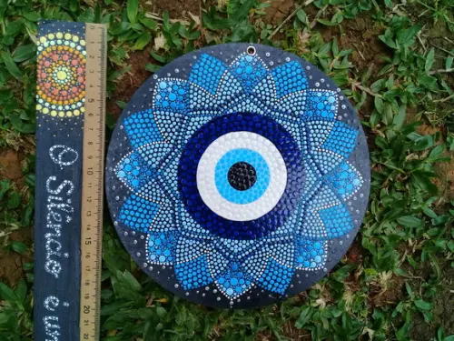 Mandala Olho Grego 20cm