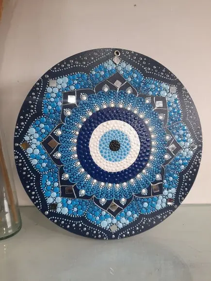 Mandala Olho Grego 30cm