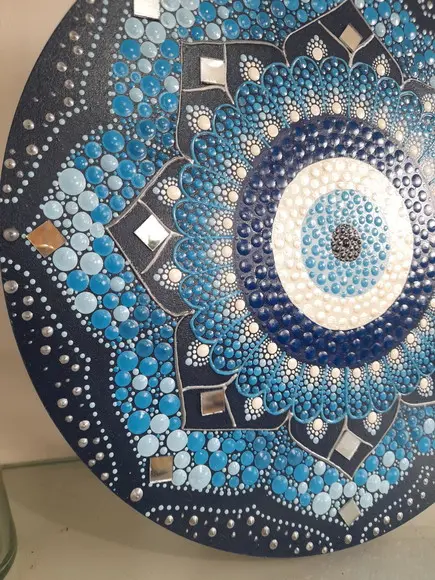 Mandala Olho Grego 30cm