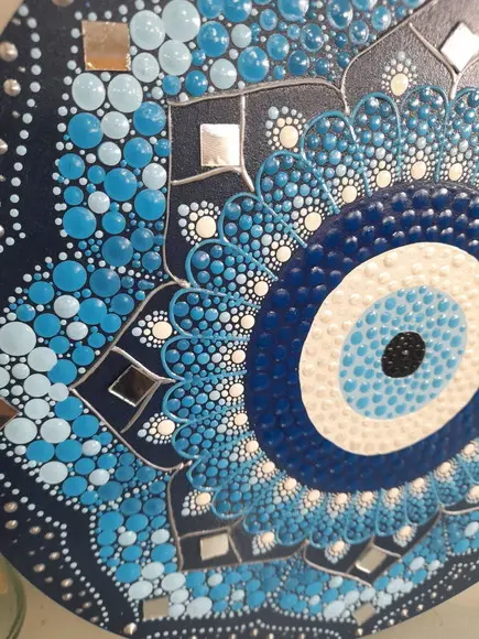Mandala Olho Grego 30cm