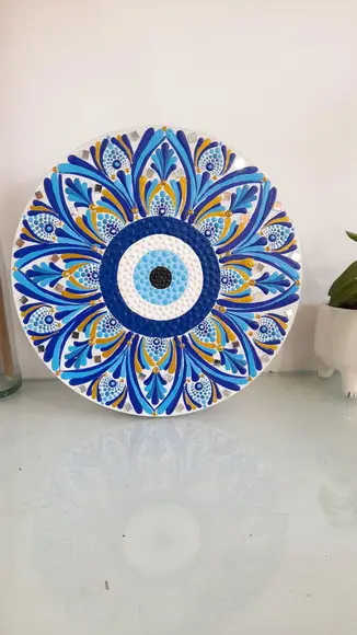 Mandala Olho Grego 30cm