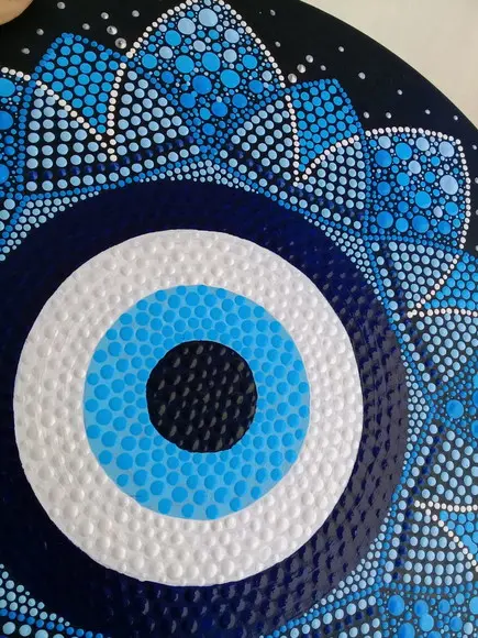 Mandala Olho Grego 30cm