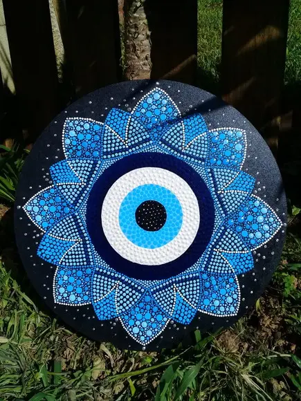 Mandala Olho Grego 30cm