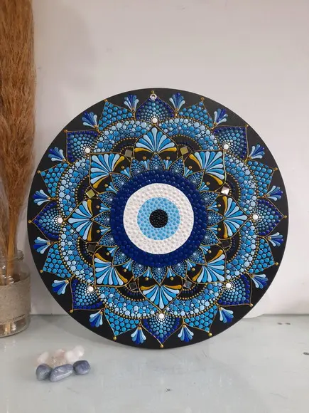 Mandala Olho Grego 35cm