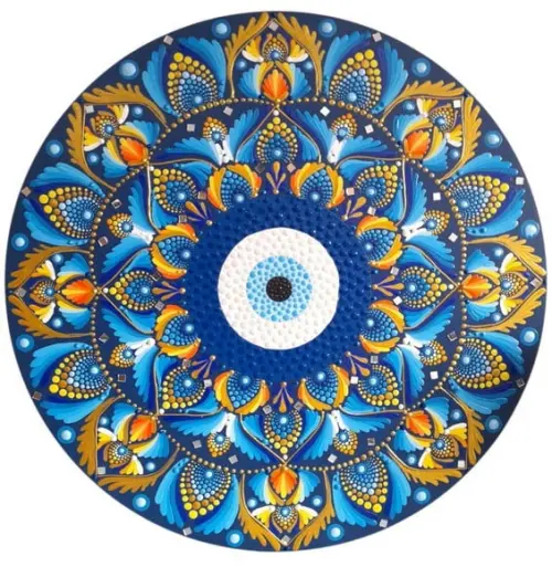 Mandala Olho Grego 40cm Pronta Entrega
