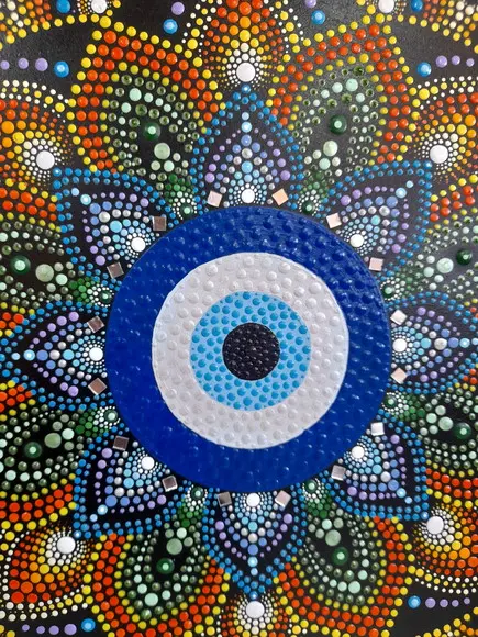 Mandala Olho Grego 40cm