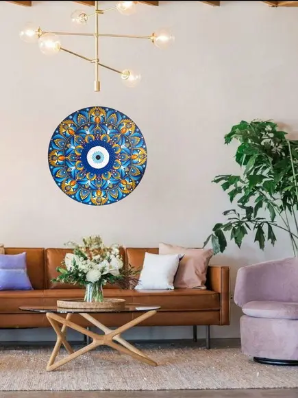 Mandala Olho Grego 40cm Pronta Entrega