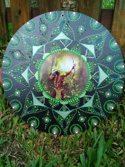 Mandala Oxóssi 30cm