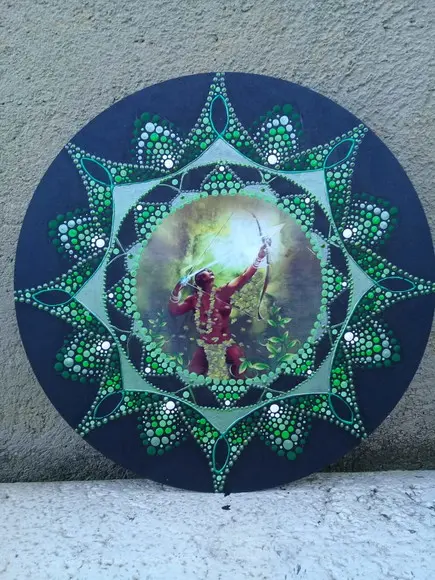 Mandala Oxóssi 30cm