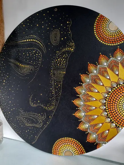 Mandala Rosto de Buda 50cm