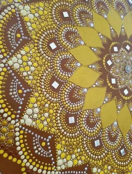 Mandala Prosperidade e Felicidade 50cm