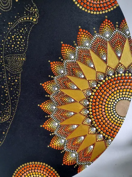 Mandala Rosto de Buda 50cm
