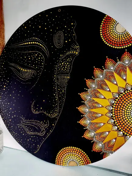 Mandala Rosto de Buda 60cm