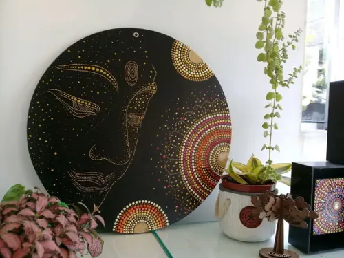 Mandala Rosto de Buda40 cm