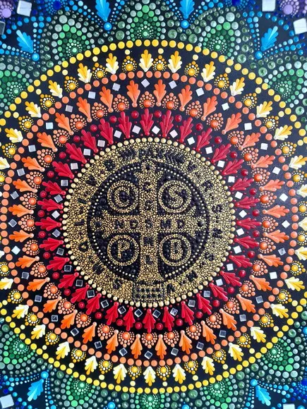Mandala São Bento 50 cm