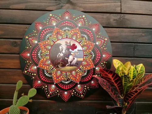 Mandala São Jorge 40cm