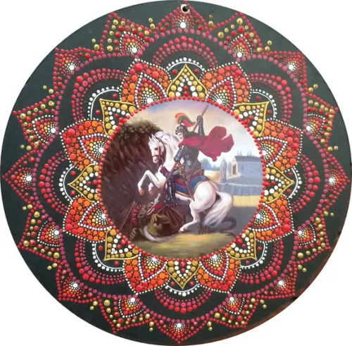 Mandala São Jorge 40cm