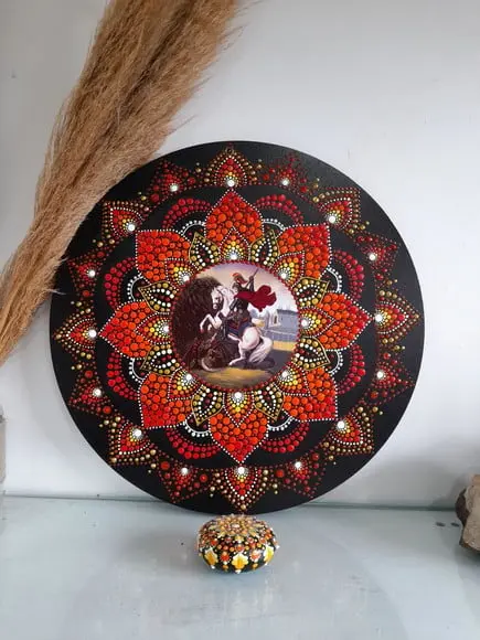 Mandala São Jorge 50cm