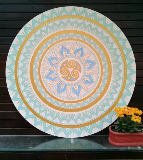 Mandala Triskle 60cm de Diâmetro