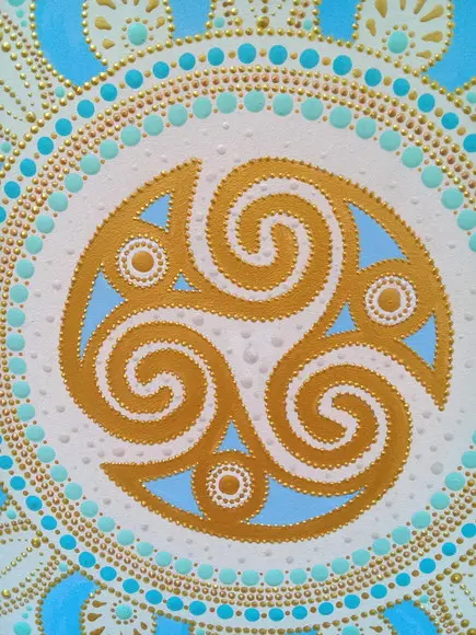 Mandala Triskle 60cm de Diâmetro