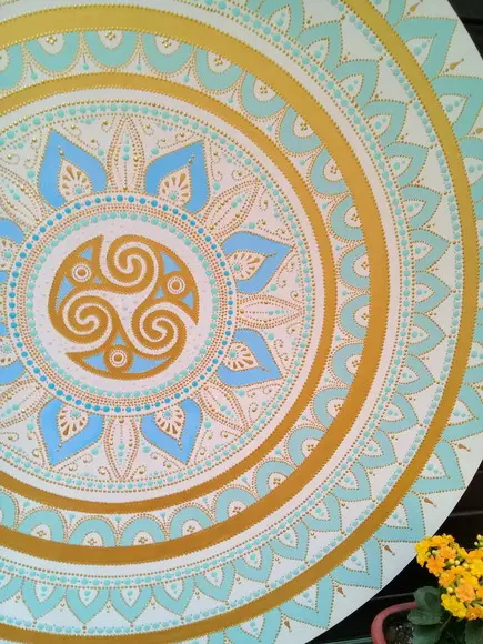 Mandala Triskle 60cm de Diâmetro