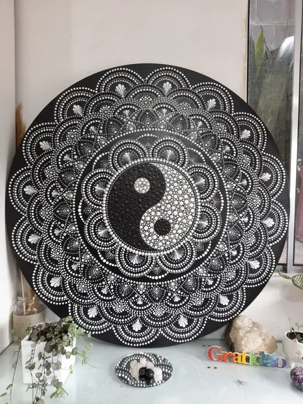 Mandala Yin Yang 80cm