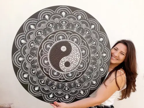 Mandala Yin Yang 80cm