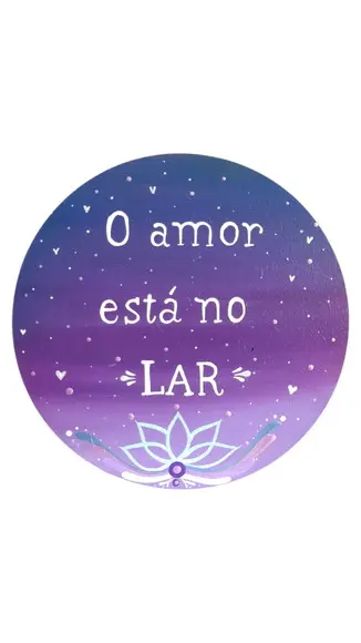 Placa Decorativa o Amor Está no Lar 20cm