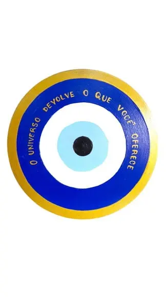 Placa Decorativa Olho Grego 20cm