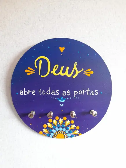 Porta-chaves deus Abre Todas Asportas 20cm