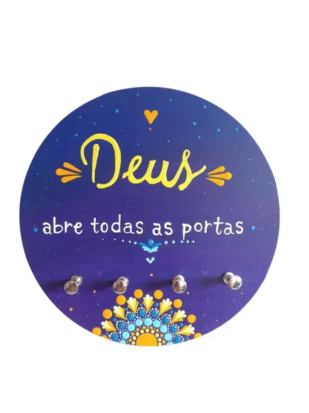 Porta-chaves deus Abre Todas Asportas 20cm