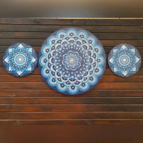 Trio De Mandalas Da Calmaria 60cm, 30cm