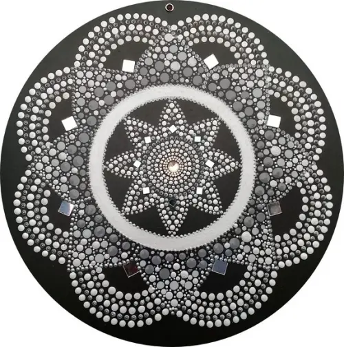 Trio de mandalas da paz e acolhimento 60cm, 30cm
