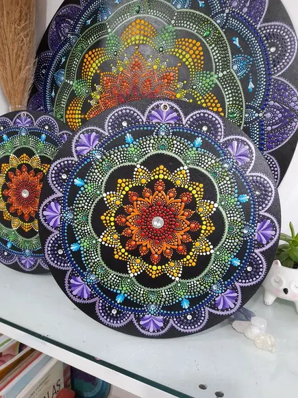 Trio Mandala dos Chakras 60cm +30cm