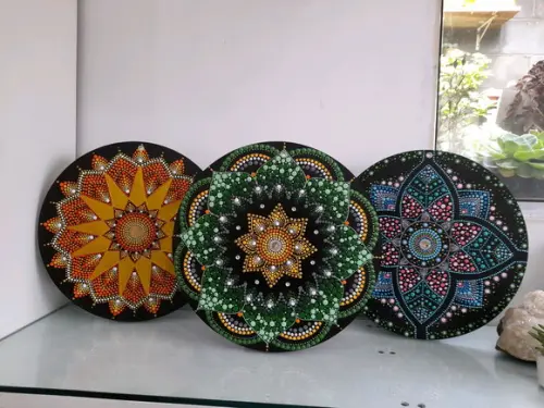 Trio Mandalas 30cm