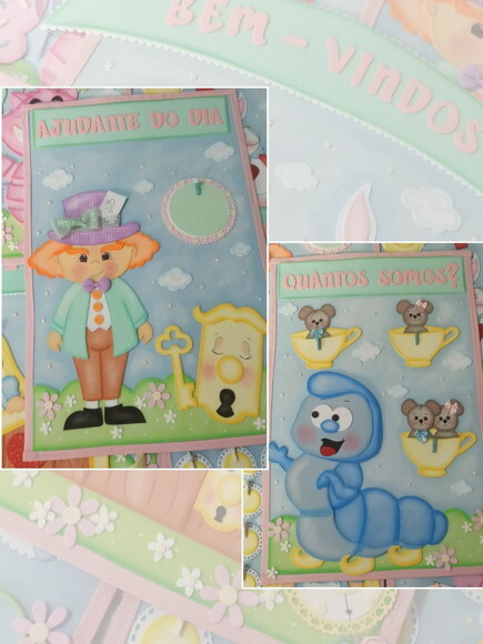 Kit Decoração de Sala de Aula Alice no País das Maravilhas