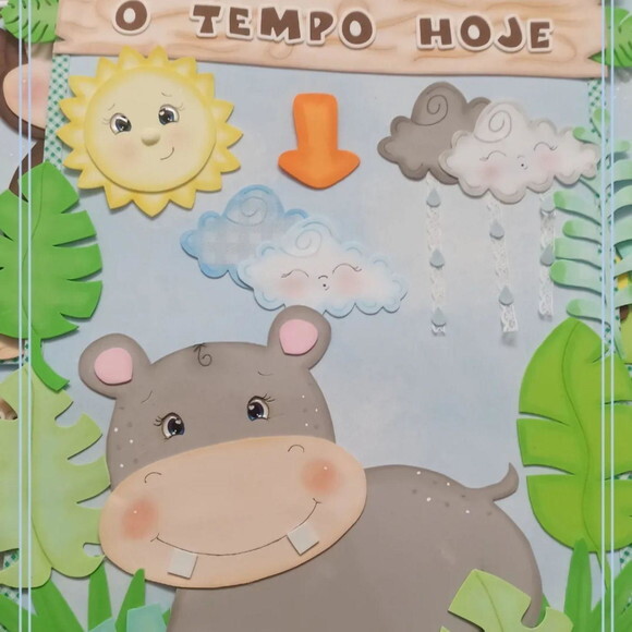 Kit Decoração de Sala de Aula de Safári