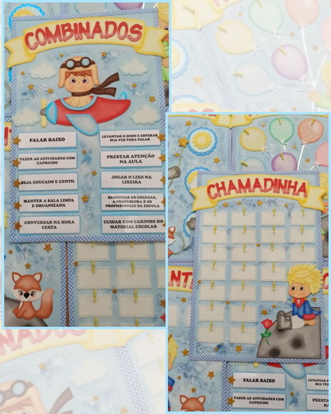Kit Decoração de Sala de Aula Pequeno Príncipe