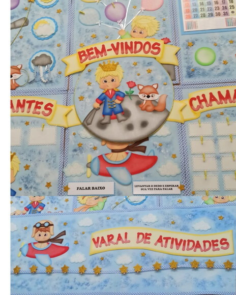 Kit Decoração de Sala de Aula Pequeno Príncipe