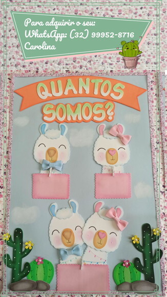 Kit Decoração Sala de Aula Tema Cactos
