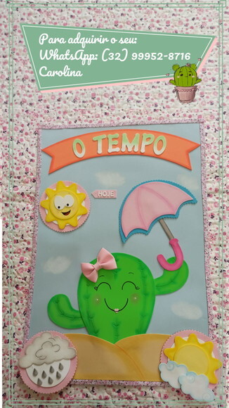 Kit Decoração Sala de Aula Tema Cactos