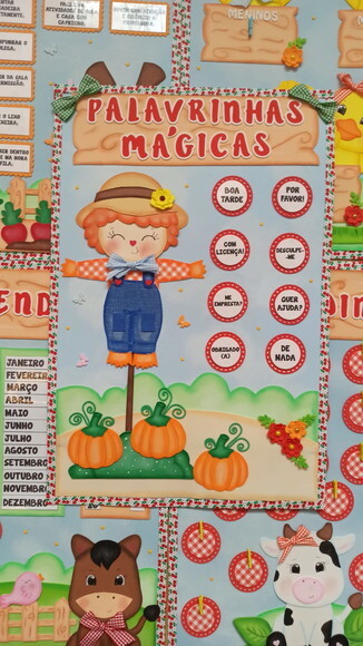 Kit Decoração Sala de Aula Tema Fazendinha
