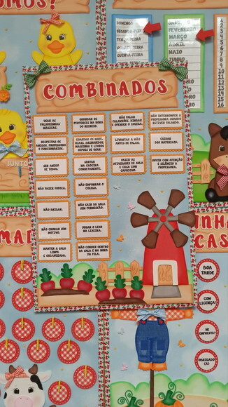 Kit Decoração Sala de Aula Tema Fazendinha