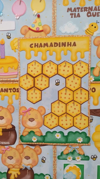 Kit Decoração Sala de Aula Tema Ursinhos