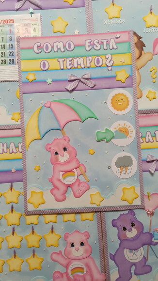 Kit Decoração Sala de Aula Tema Ursinhos Carinhosos