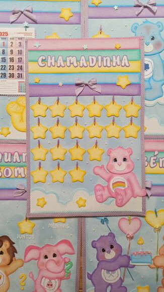 Kit Decoração Sala de Aula Tema Ursinhos Carinhosos