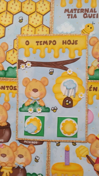 Kit Decoração Sala de Aula Tema Ursinhos